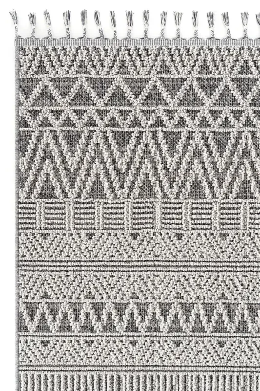 Elite 14 Grey Living Room Carpet Boucle Scandinavian Rug Runner Ethnic Kitchen Rug Decorative Hallway Carpet-Grey 7 - 3