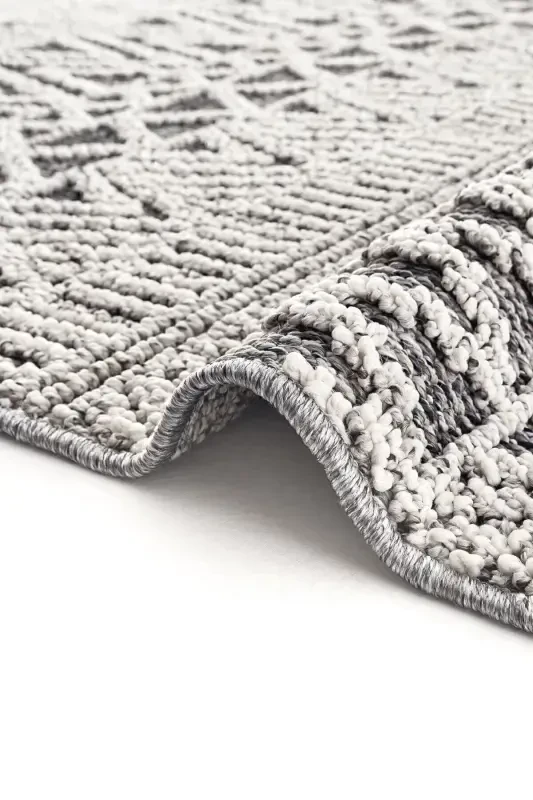 Elite 14 Grey Living Room Carpet Boucle Scandinavian Rug Runner Ethnic Kitchen Rug Decorative Hallway Carpet-Grey 7 - 5