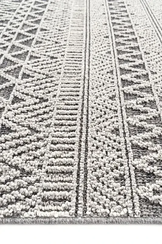 Elite 14 Grey Living Room Carpet Boucle Scandinavian Rug Runner Ethnic Kitchen Rug Decorative Hallway Carpet-Grey 7 - 6