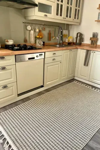 Elite 17 Beige Boucle Living Room Carpet Ethnic Kitchen Rug Woven Carpet Runner Decorative Hallway Carpet-Beige 8 - 7