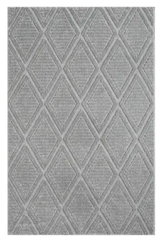 Elite Collection High Quality Boucle Soft Fringed Living Room and Hall Carpet-Grey - 5