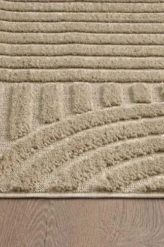 Elite Curly Soft Plush Fleece Shaggy Kids Room Living Room Hall Kitchen Rug-Beige - 1