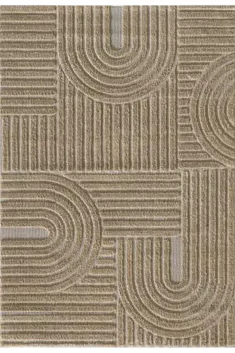 Elite Curly Soft Plush Fleece Shaggy Kids Room Living Room Hall Kitchen Rug-Beige - 4