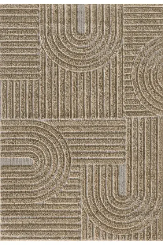 Elite Curly Soft Plush Fleece Shaggy Kids Room Living Room Hall Kitchen Rug-Beige - 4