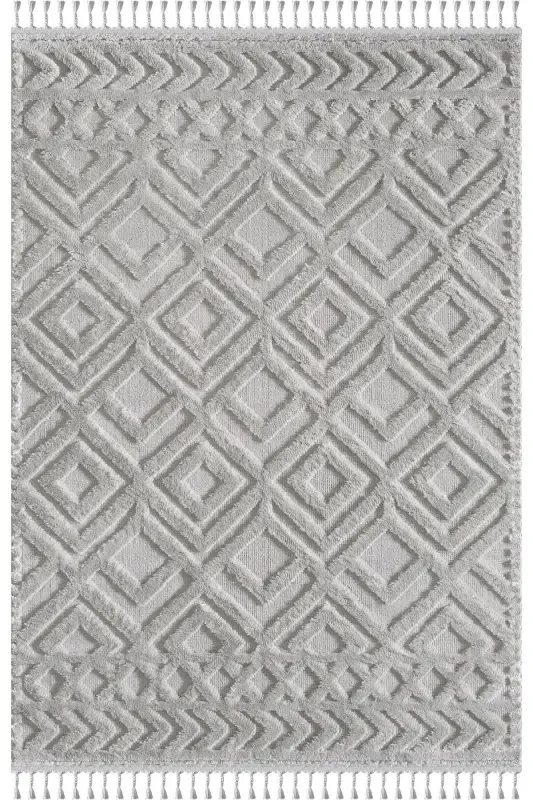 Elite Curly Soft Plush Fleece Shaggy Kids Room Living Room Lounge Kitchen Carpet-Grey/Gray - 2