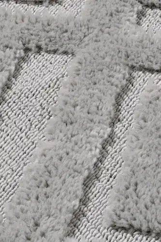 Elite Curly Soft Plush Fleece Shaggy Kids Room Living Room Lounge Kitchen Carpet-Grey/Gray - 5