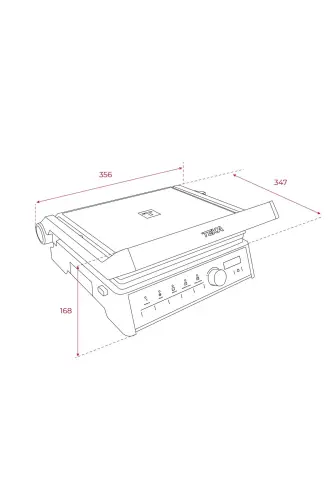 Elıte Grıll Bk-ss - 5+1 Izgara Fonksiyonlu Tost Makinesi - 2000 W - 111510000 - Inox/Siyah Cam - 8