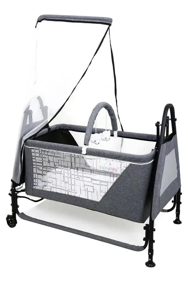 Elite Linen Cradle - Portable - Rockable - Toys - 2
