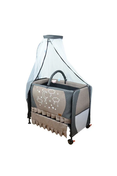 Elite Luxury Comfort Cradle - Portable - Rockable - Wipeable - Beside Crib - 3