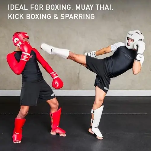 Elite Sports Best Boxing Headgear, Training Sparring Safety Head Guard for MMA, Kickboxing Trainees, Muay Thai, and Boxing for Adult Men - 4