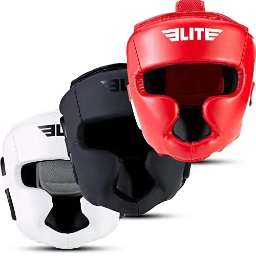Elite Sports Best Boxing Headgear, Training Sparring Safety Head Guard for MMA, Kickboxing Trainees, Muay Thai, and Boxing for Adult Men - 2