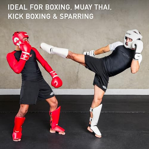 Elite Sports Best Boxing Headgear, Training Sparring Safety Head Guard for MMA, Kickboxing Trainees, Muay Thai, and Boxing for Adult Men - 5