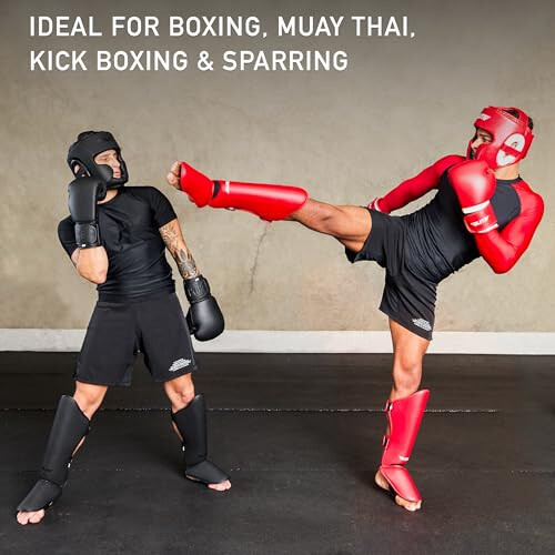 Elite Sports Best Boxing Headgear, Training Sparring Safety Head Guard for MMA, Kickboxing Trainees, Muay Thai, and Boxing for Adult Men - 3