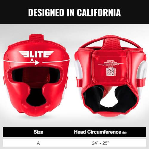 Elite Sports Best Boxing Headgear, Training Sparring Safety Head Guard for MMA, Kickboxing Trainees, Muay Thai, and Boxing for Adult Men - 4