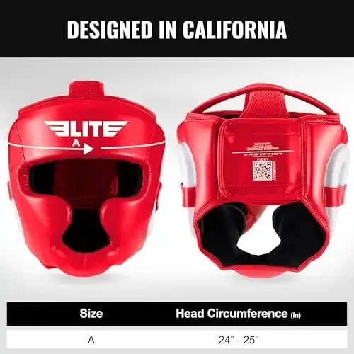Elite Sports Best Boxing Headgear, Training Sparring Safety Head Guard for MMA, Kickboxing Trainees, Muay Thai, and Boxing for Adult Men - 3