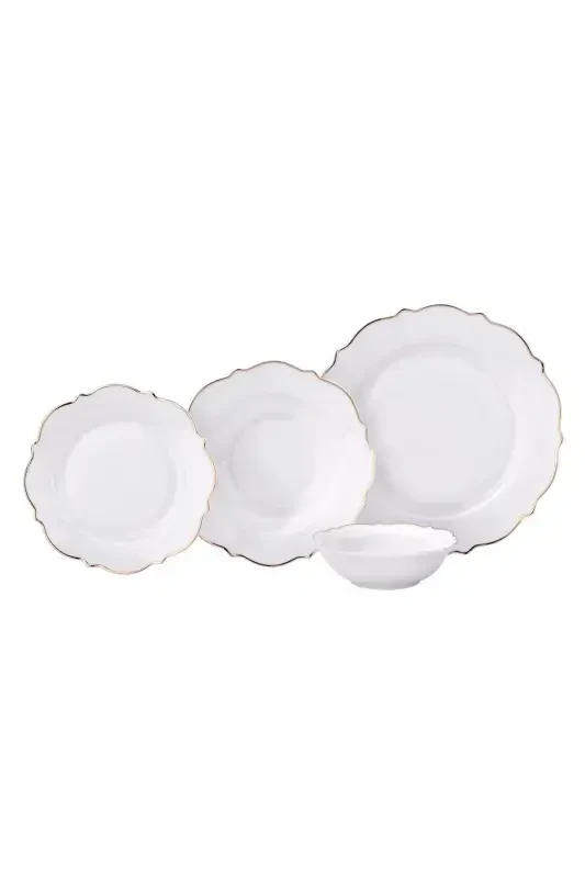 Eliza Collection 60 Piece Gold Dinnerware Set - 1