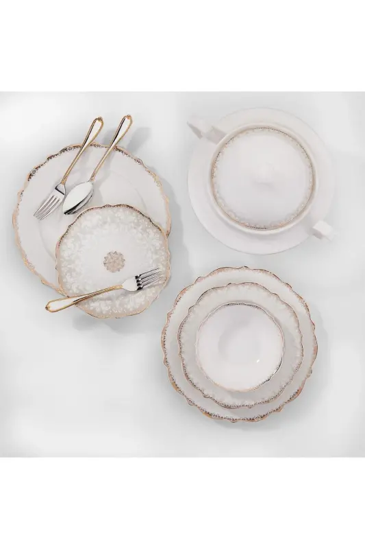 Eliza Collection 60-Piece Round Dinnerware Set - 3