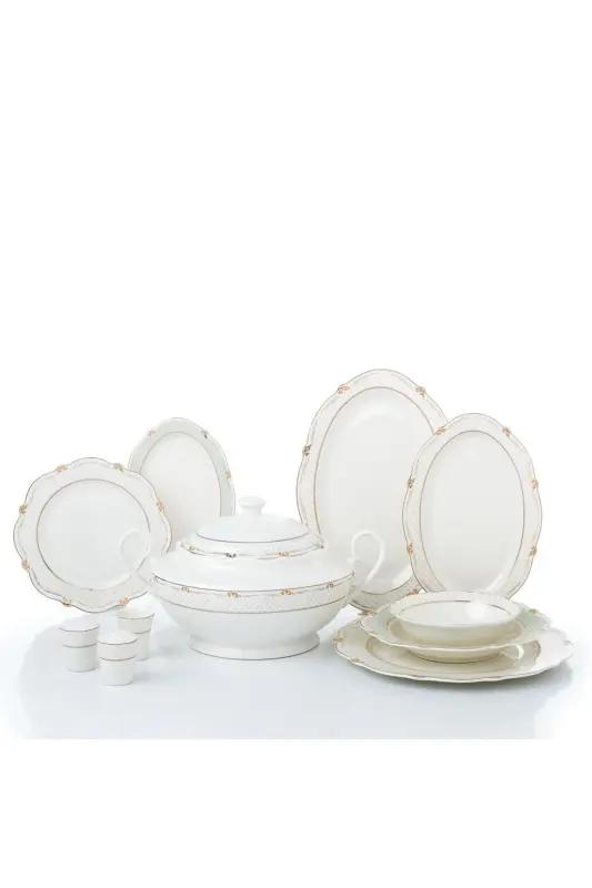 Eliza Collection 60 Parça Yemek Takımı A8246 - GOLD - 1