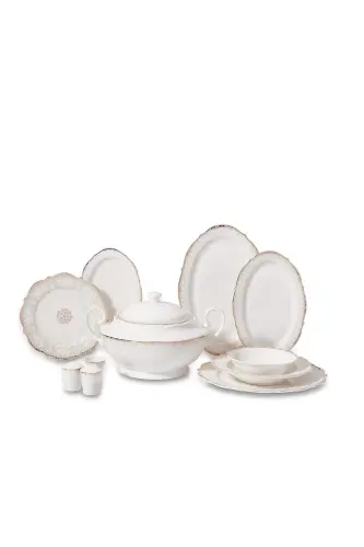 Eliza Collection 60 Parça Yuvarlak Yemek Takımı A8238 - NoColor-0091d666 - 1