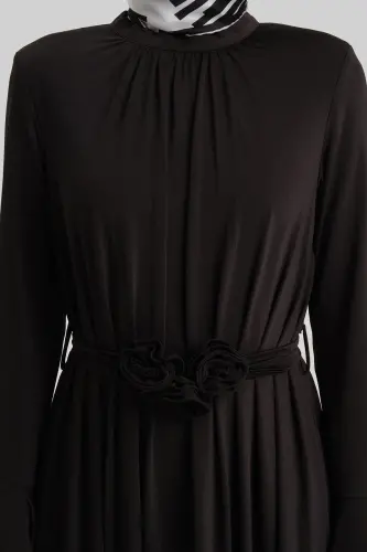 Elkalari yelkali Elegance ko'ylak 24y9823 Qora - 4