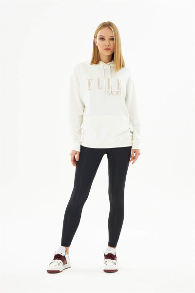 ELLE Sport Hooded Pocket Embroidered Women's Sweatshirt - 3