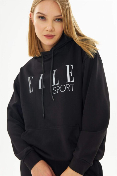 ELLE Sport Hooded Pocket Reflector Women's Sweatshirt - 3