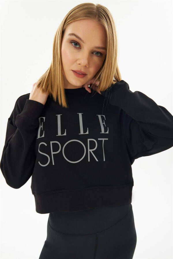 ELLE Sport Reflektor Ayollarga Mo'ljallangan Crop Sweatshirt - 2