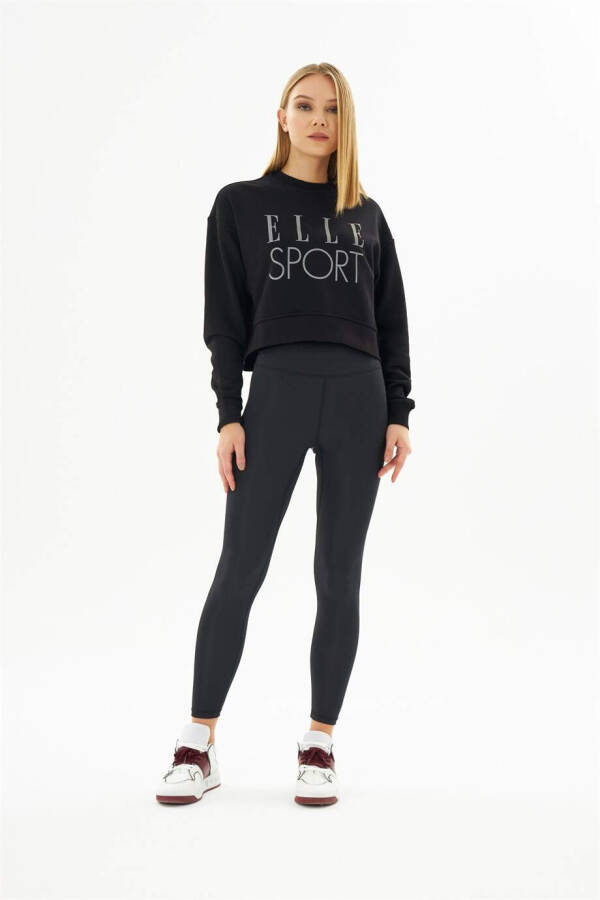 ELLE Sport Reflektor Ayollarga Mo'ljallangan Crop Sweatshirt - 4