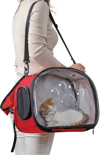 Ellipse Cat Carrier Blue-Red - 1
