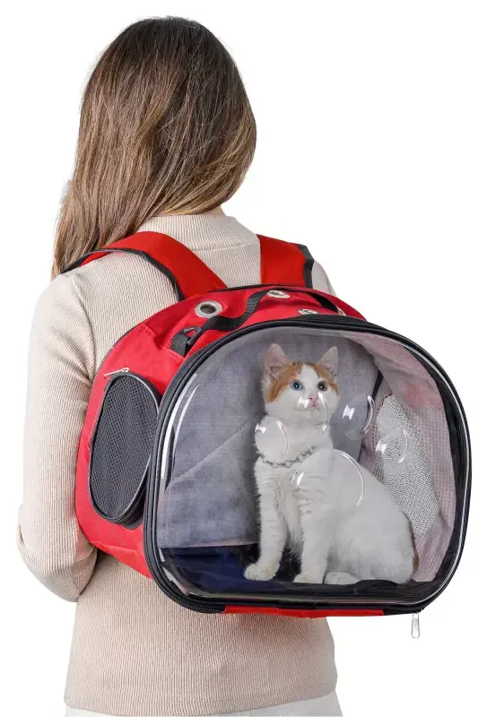 Ellipse Cat Carrier Blue-Red - 2