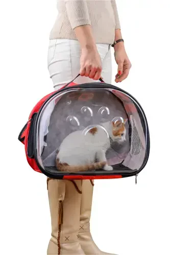 Ellipse Cat Carrier Blue-Red - 3