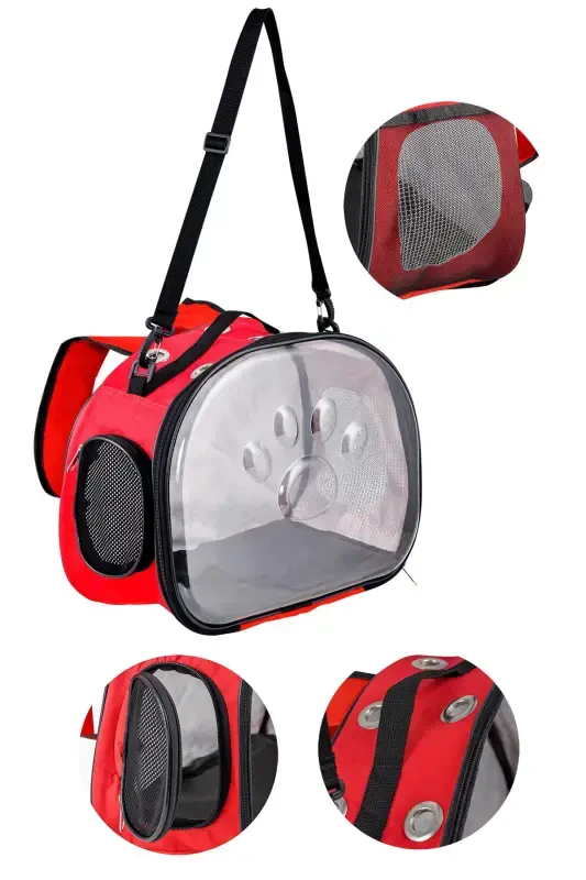 Ellipse Cat Carrier Blue-Red - 5