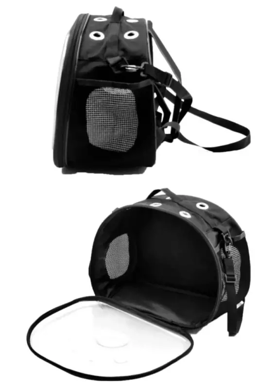 Ellipse Cat Carrier Hand And Backpack 6 Air Channels 2 Mesh Pockets Cat Carrier Astronaut-Gray - 5