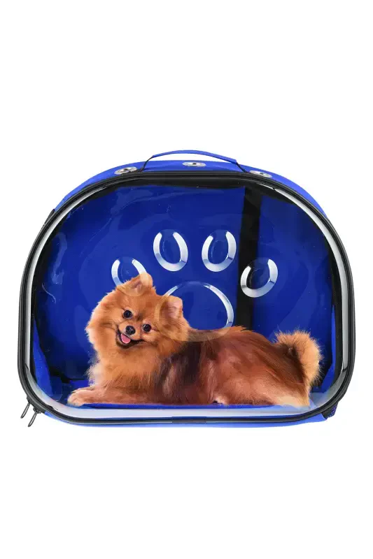 Elliptical Cat Carrier Blue-blue - 3