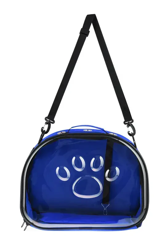 Elliptical Cat Carrier Blue-blue - 4