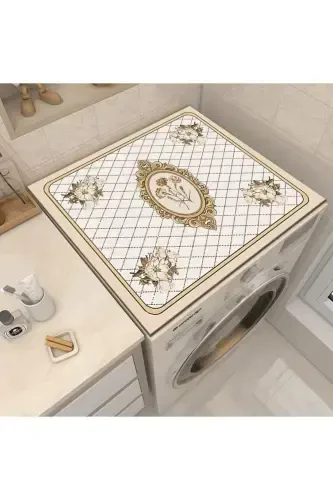 Else Clothes Dryer Washing Machine Cover Protection Mat Waterproof Non-slip Washable-PATTERN - 2