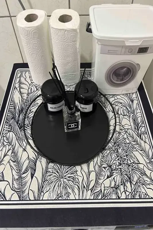 Else Drying Machine Cover Protective Mat Liquid-proof Non-slip Washable - 3