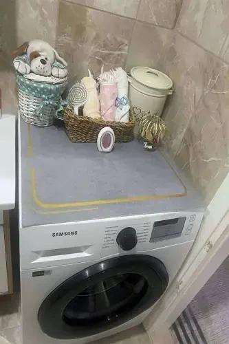 Else Kurutmalık Çamaşır Makinesi Örtüsü Koruma Matı Sıvı Geçirmez Kaymaz Yıkanabilir-DESEN - ELSE HALI (1)