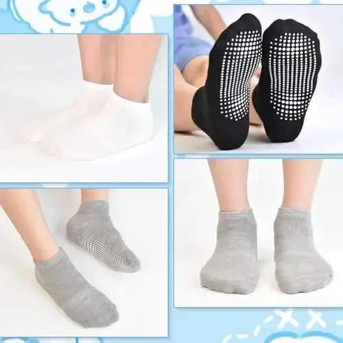 ELUTONG Non Slip Toddler Socks,Boy Socks with Grips 15 Pairs Anti Skid Kids Low Cut Socks for Baby Infant(0-7 Years) - MODAZONE (1)