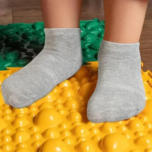 ELUTONG Non Slip Toddler Socks,Boy Socks with Grips 15 Pairs Anti Skid Kids Low Cut Socks for Baby Infant(0-7 Years) - 7