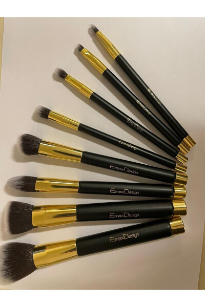 Emax Design 8 Piece Makeup Brush Set - 8