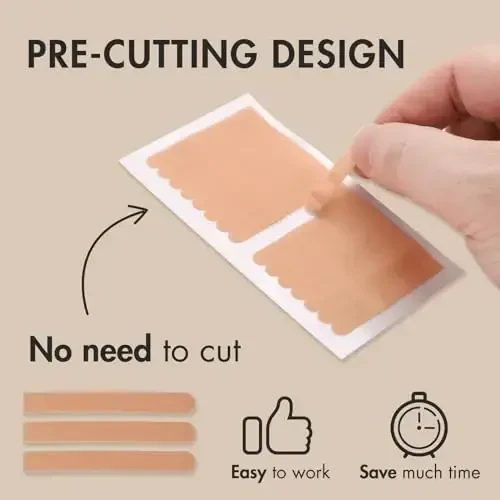 Embagol 320 Pcs Eyelash Extension Tape Lash Tape - Breathable Micropore Medical Tape for Sensitive Under Eye Use - 5