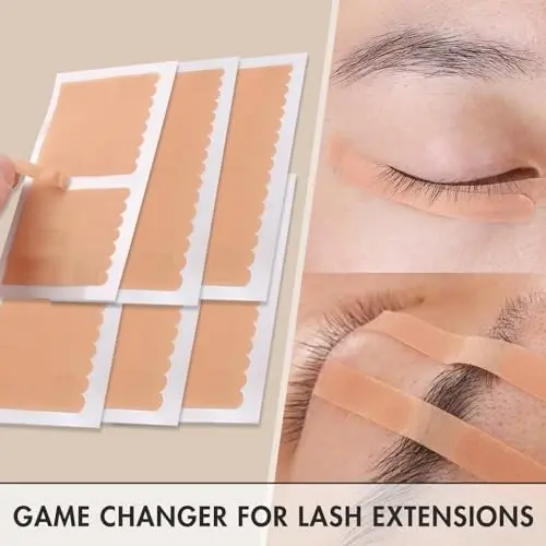 Embagol 800 Pcs Eyelash Extension Tape Lash Tape - Breathable Micropore Medical Tape for Sensitive Under Eye Use - 1