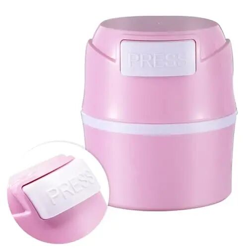 Embagol Eyelash Glue Storage Container Tank - Adhesive Jar Stand Makeup Case Cosmetic Storage Tank - Pink - Embagol