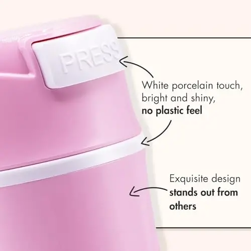 Embagol Eyelash Glue Storage Container Tank - Adhesive Jar Stand Makeup Case Cosmetic Storage Tank - Pink - 5