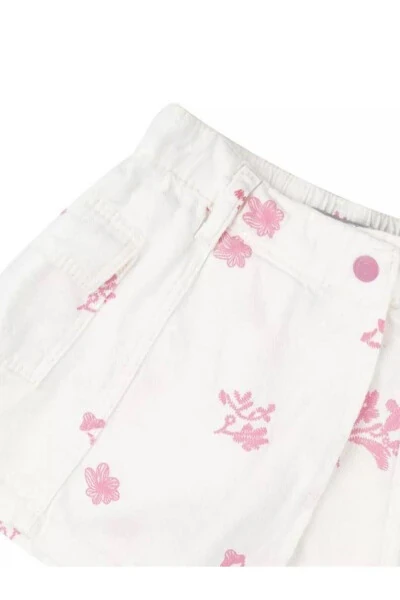 Embroidered Baby Girl Shorts Skirt with Elastic Waistband - ESCABEL (1)