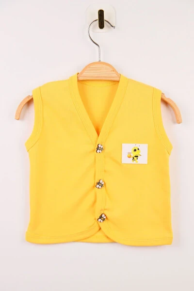 Embroidered Baby Vest, 100% Organic Cotton, Soft Texture, Seasonal Unisex Vest - BENIIZLE