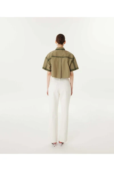 Embroidered crop top - 12