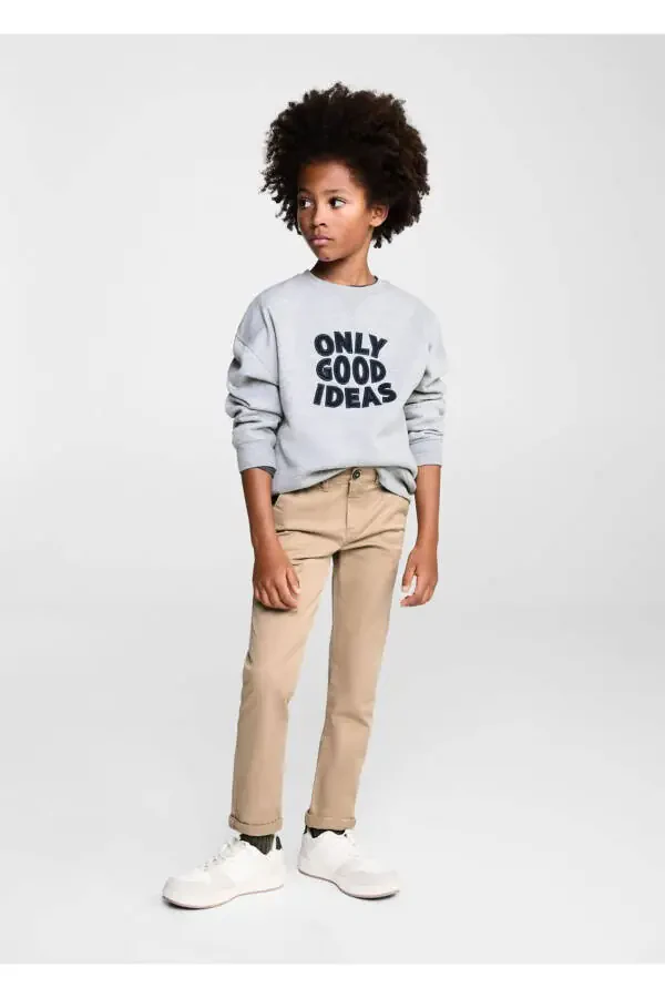 Embroidered Detail Cotton Sweatshirt - 3