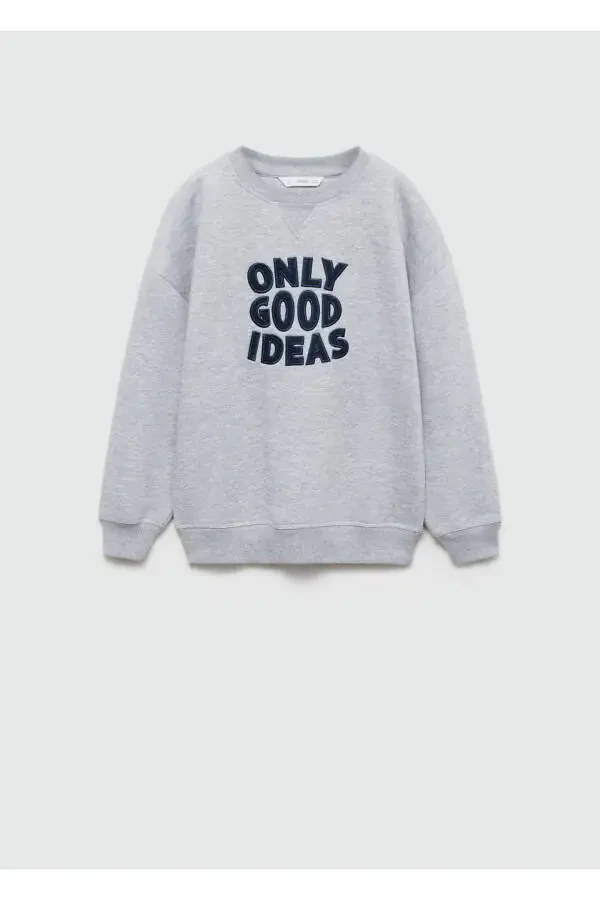 Embroidered Detail Cotton Sweatshirt - 4